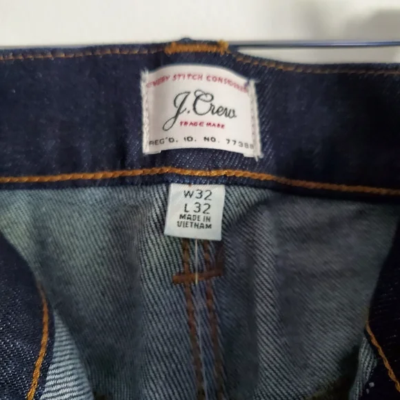 J CREW | NWT 770 Straight Blue Resin Rinse Japanese Denim Jeans (Size 32) - Picture 8 of 9